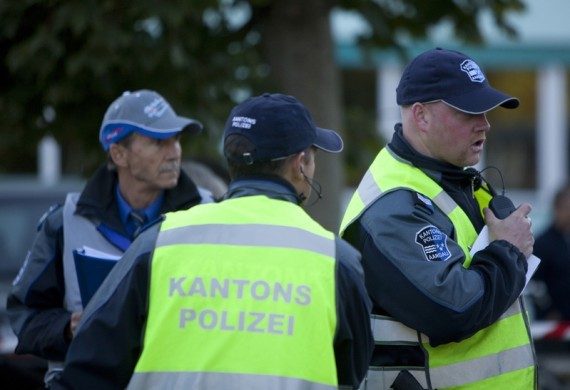 Polizisten im Einsatz